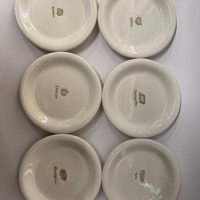 Set of 6 Williams Sonoma Cheese Themed Appetizer Plates