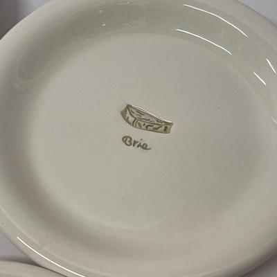 Set of 6 Williams Sonoma Cheese Themed Appetizer Plates