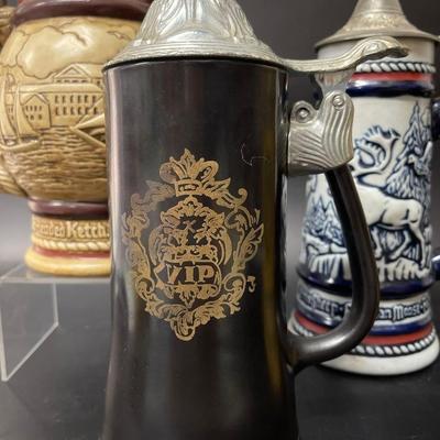Lot of Vintage Beer Steins