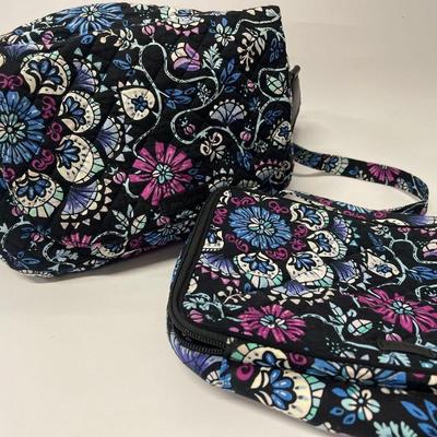Vera Bradley Bramble Handbag & Matching Toiletry Case