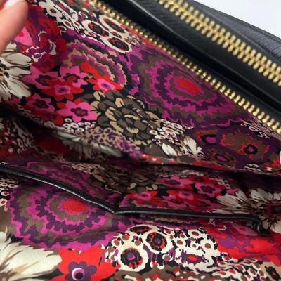 Vera Bradley Black Leather Handbag