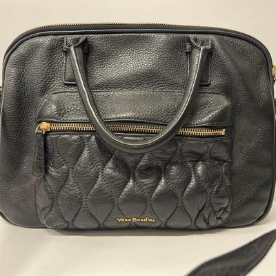 Vera Bradley Black Leather Handbag