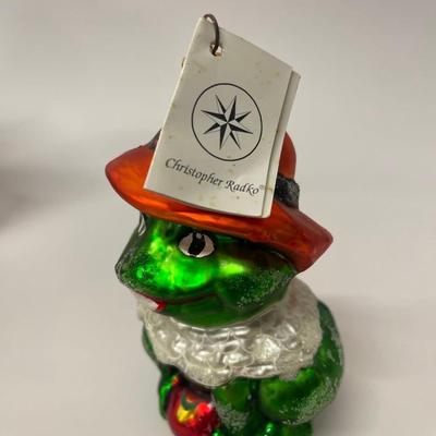 Christopher Radko Lillie Mae Frog Ornament