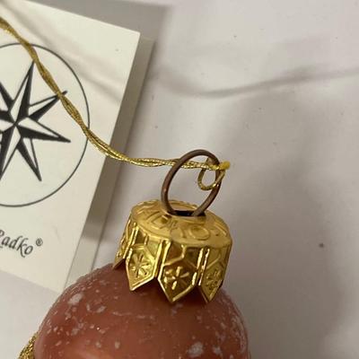 Christopher Radko Strawberry Santa Ornament