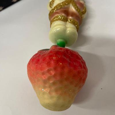 Christopher Radko Strawberry Santa Ornament