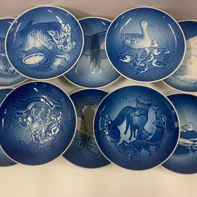 Lot of 10 Vintage B&G Mother's Day Collector's Plates 1970-1980