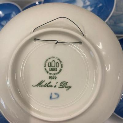 Lot of 10 Vintage B&G Mother's Day Collector's Plates 1970-1980