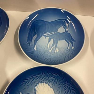 Lot of 10 Vintage B&G Mother's Day Collector's Plates 1970-1980