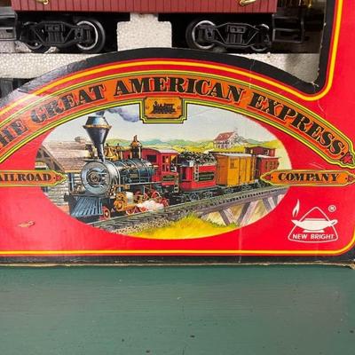 New Bright Great American Express Train Set