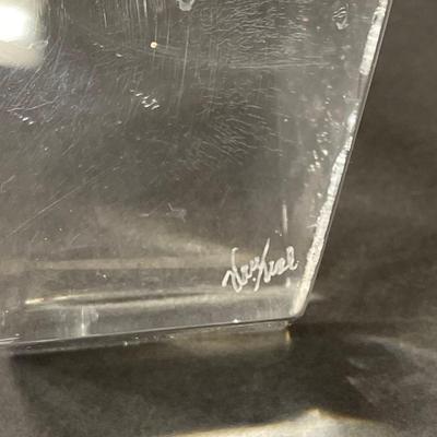 Vintage Lucite Sculpture, Signed