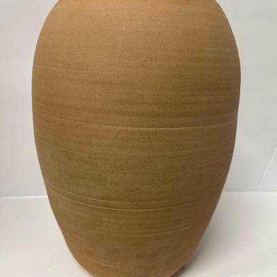 Vintage Old Patagonia Pottery Vase With Flowers
