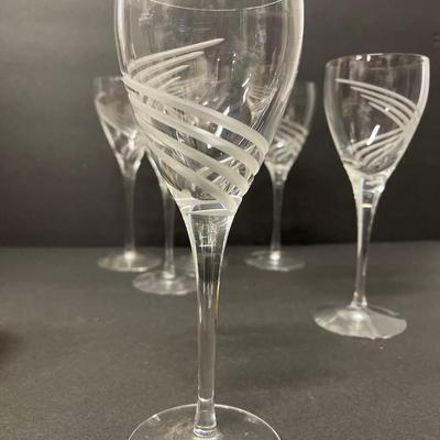 Set of 6 Lenox Windswept Small Wine Glasses