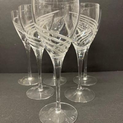 Set of 6 Lenox Windswept Small Wine Glasses