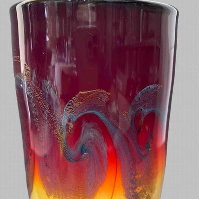 Michael Nourot Art Glass Vase
