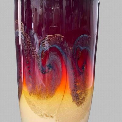 Michael Nourot Art Glass Vase