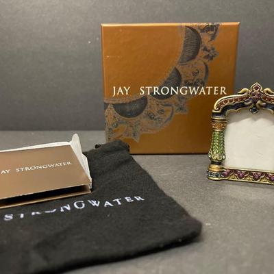 Jay Strongwater Mini Picture Frame With Swarovski Crystals
