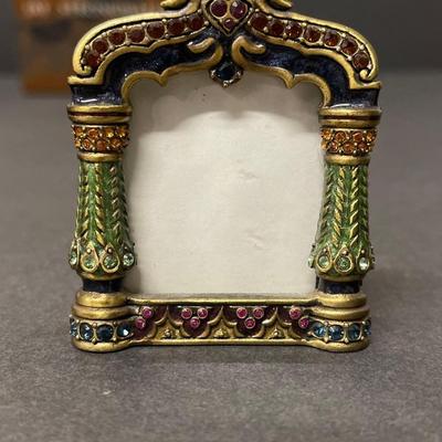 Jay Strongwater Mini Picture Frame With Swarovski Crystals