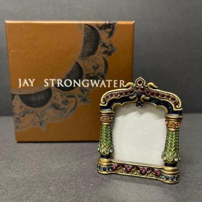 Jay Strongwater Mini Picture Frame With Swarovski Crystals