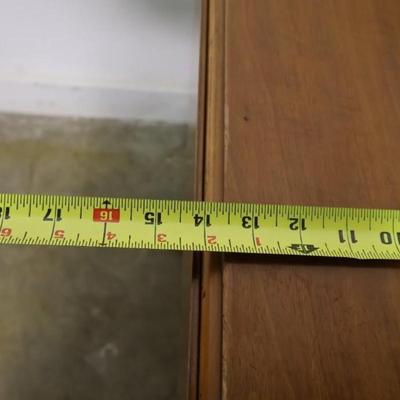 Vintage Maple Drop Leaf Pedestal Side Table