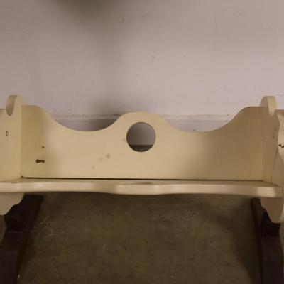 Two Tone Side Table with Magazine Rack