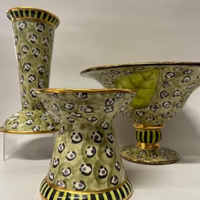 Lot of Laurie Gates Hand Painted Ceramics