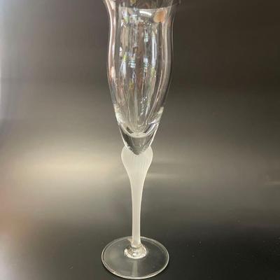 Set of 6 Mikasa Sea Mist Champagne Flutes