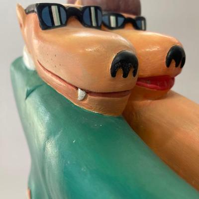 Markus Pierson Limited Edition Sculpture, Dancing Dogs