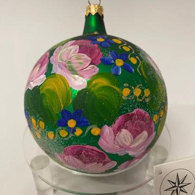 Christopher Radko Field Blossom Hand Made Glass Ornament