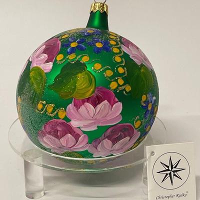 Christopher Radko Field Blossom Hand Made Glass Ornament