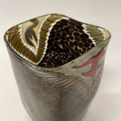 K Walton Art Glass Vase