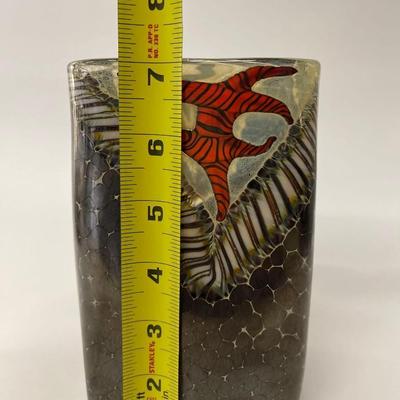 K Walton Art Glass Vase