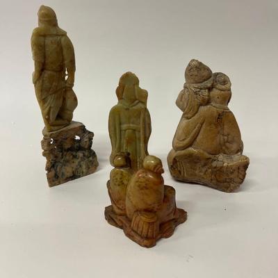 Lot of Authentic Vintage Chinese Soapstone Figurines