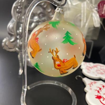 Lot of Contemporary Christmas Decor, Including Crate & Barrel