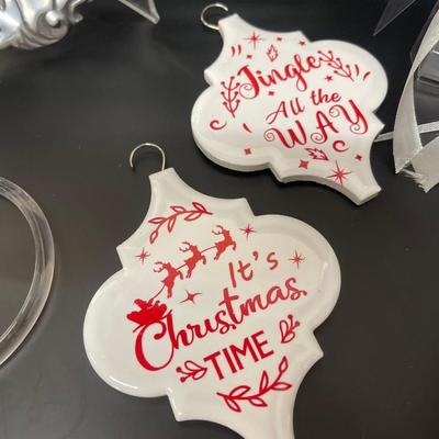 Lot of Contemporary Christmas Decor, Including Crate & Barrel