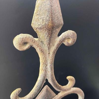 Pair of Rustic Metal Candle Holders