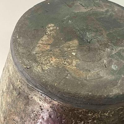 Lew Ayres Raku Pottery Vessel with Lid