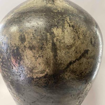 Lew Ayres Raku Pottery Vessel with Lid