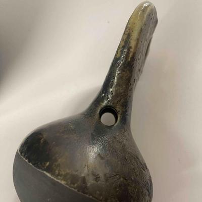 Lew Ayres Raku Pottery Vessel With Lid #2