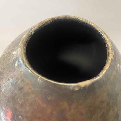 Lew Ayres Raku Pottery Vessel With Lid #2