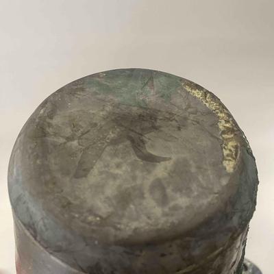 Lew Ayres Raku Pottery Vessel With Lid #2