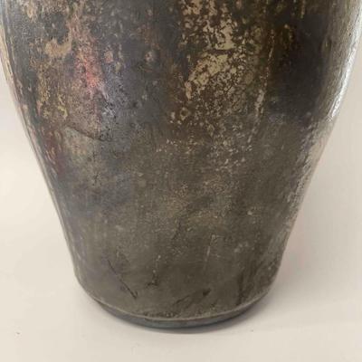 Lew Ayres Raku Pottery Vessel With Lid #2