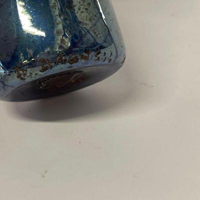 D Bagwell Art Glass Perfume Bottle