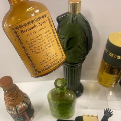 Lot of Vintage Cologne Bottles