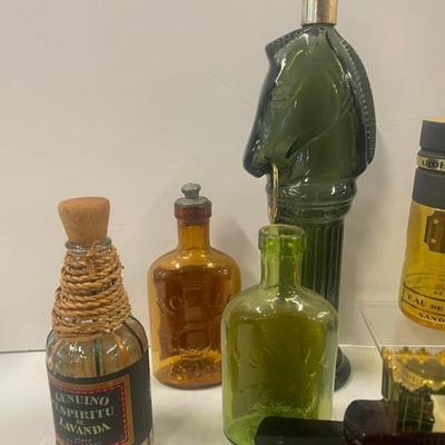 Lot of Vintage Cologne Bottles
