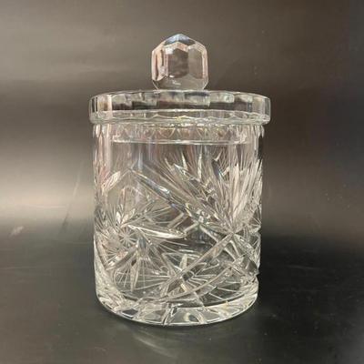 Cut Crystal Biscuit Jar