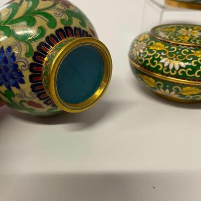 Lot of Vintage Cloisonne Pieces
