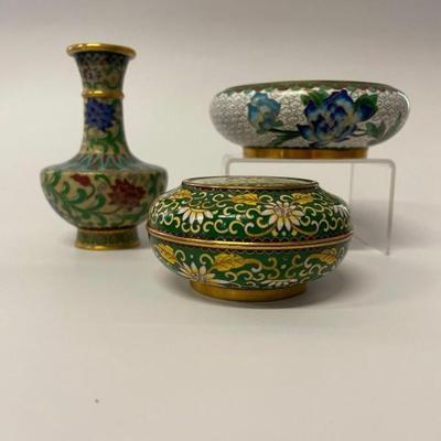 Lot of Vintage Cloisonne Pieces