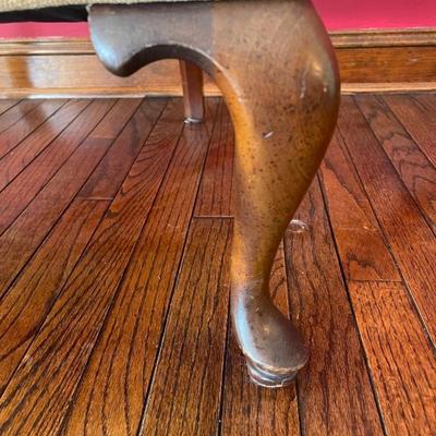 Custom Upholstered Queen Anne Style Wing Back Chair