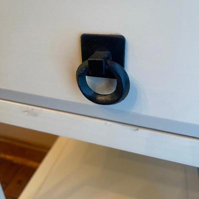 One Drawer Accent Table with Pull Out Basket