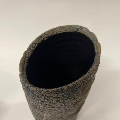 Handmade Pottery Vase, signed